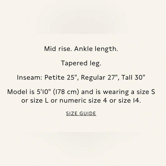 Banana Republic Vegan Leather Tapered Pant - Picture 9 of 10